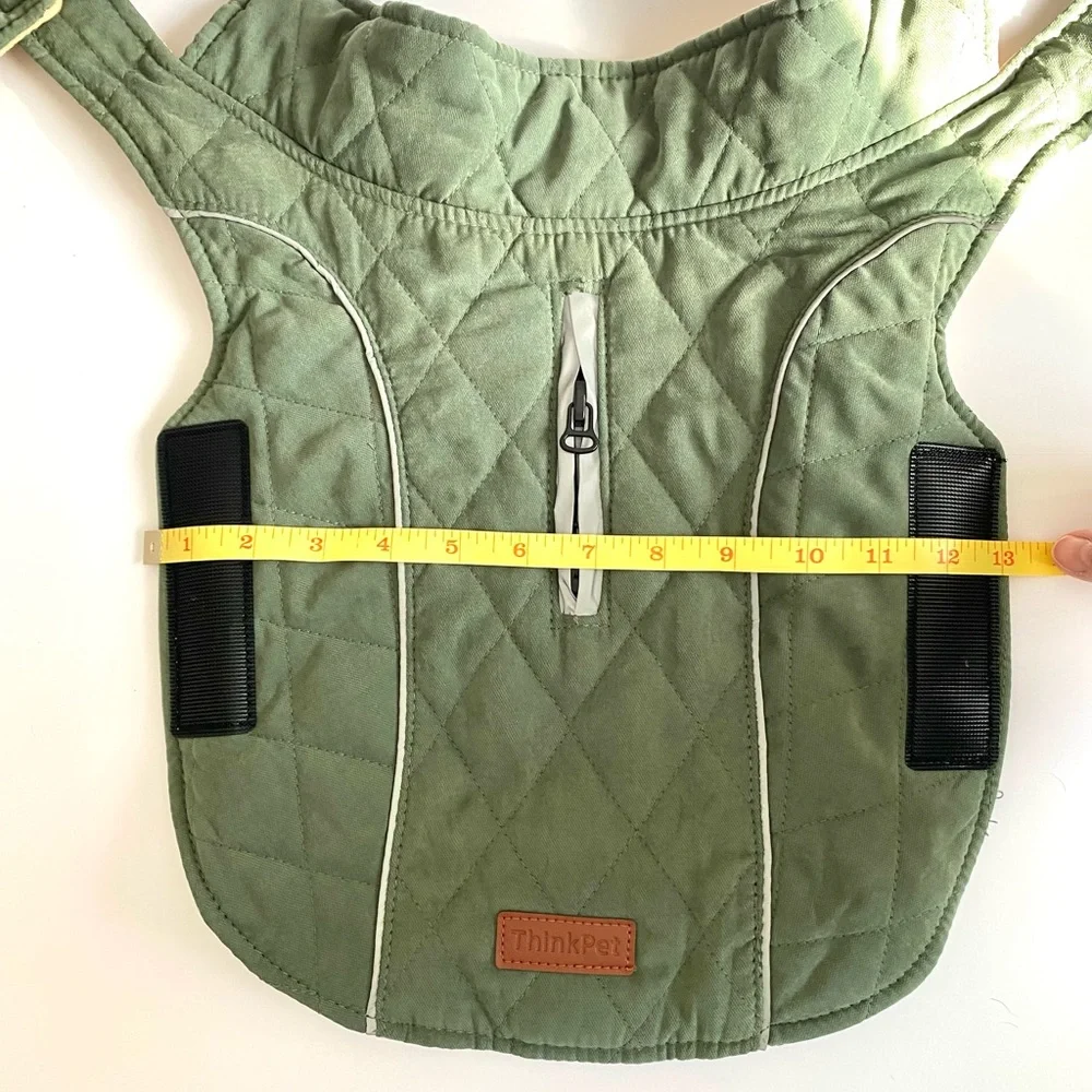 Think! Reversible Dog Winter Coat - Green